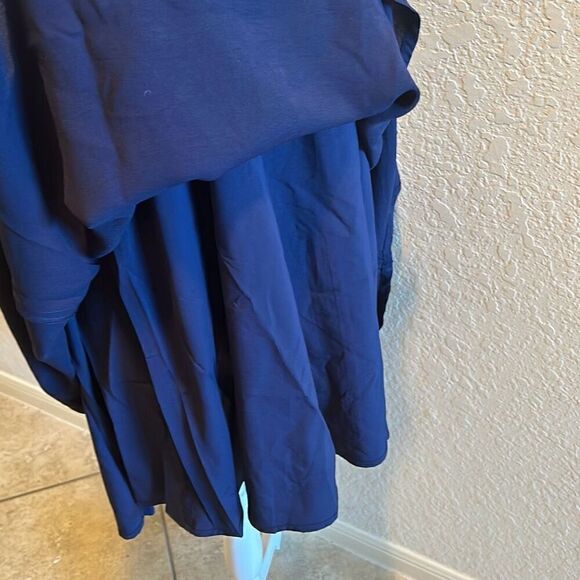 Tigerlilly Women’s 8 Low Back Slip Dress Navy Blue Simple Minimalist Flowy New - Picture 13 of 15